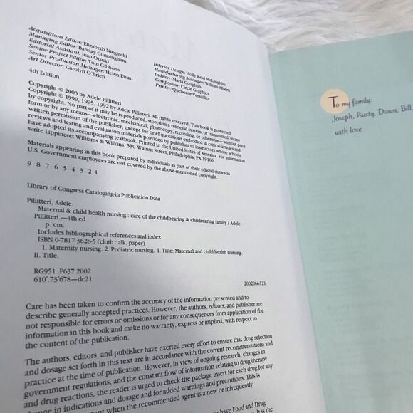 DELETING SOON Maternal Child Health Nursing Book Lippincott - Picture 6 of 8